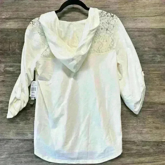 Cream Relaxed Bishop Sleeve Blouse Small - Picture 4 of 5